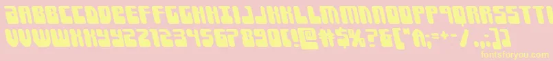 Forcemajeureleft Font – Yellow Fonts on Pink Background