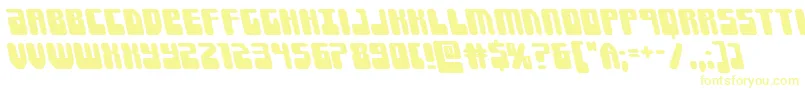 Шрифт Forcemajeureleft – жёлтые шрифты