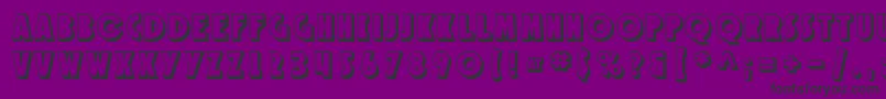 SfSpeakeasyShaded Font – Black Fonts on Purple Background