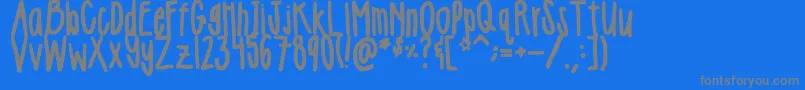 Шрифт Girlie – серые шрифты на синем фоне