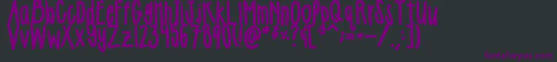 Girlie Font – Purple Fonts on Black Background