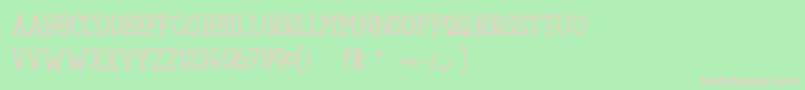 TheKingOfLostTowel Font – Pink Fonts on Green Background