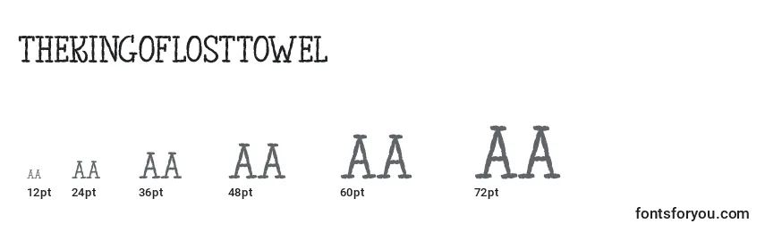 TheKingOfLostTowel Font Sizes
