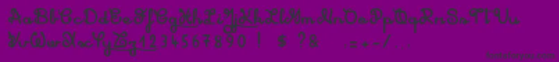 ShadowBoxing Font – Black Fonts on Purple Background