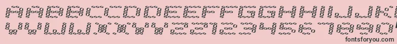 Error200 Font – Black Fonts on Pink Background