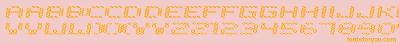 Error200 Font – Orange Fonts on Pink Background