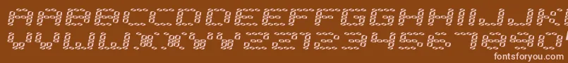 Error200 Font – Pink Fonts on Brown Background