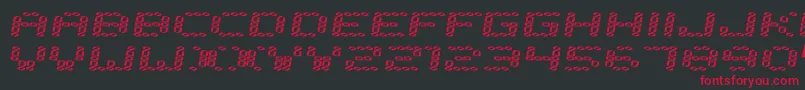Error200 Font – Red Fonts on Black Background
