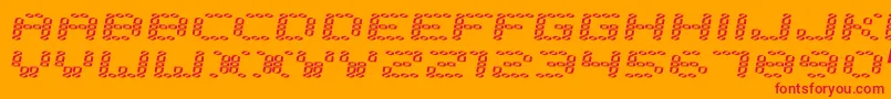 Error200 Font – Red Fonts on Orange Background