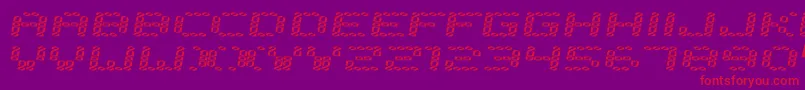 フォントError200 – 紫の背景に赤い文字