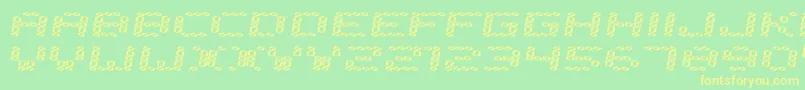Error200 Font – Yellow Fonts on Green Background