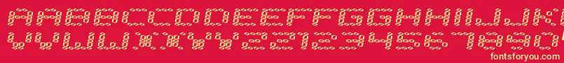 Error200 Font – Yellow Fonts on Red Background