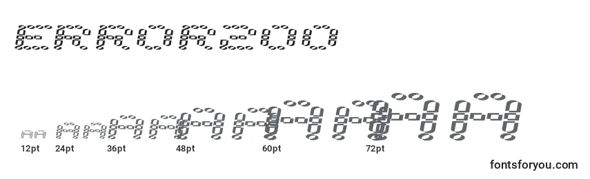 Размеры шрифта Error200