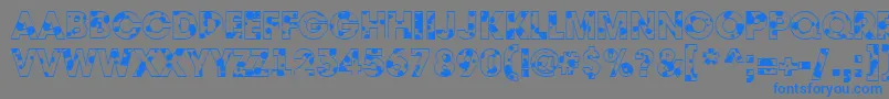 fuente AAvantedrp – Fuentes Azules Sobre Fondo Gris