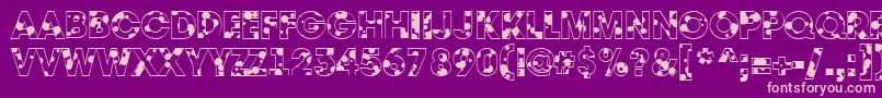 AAvantedrp Font – Pink Fonts on Purple Background