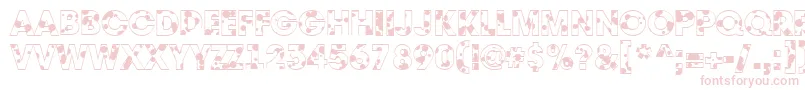 AAvantedrp Font – Pink Fonts on White Background