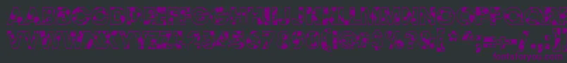 Шрифт AAvantedrp – фиолетовые шрифты на чёрном фоне