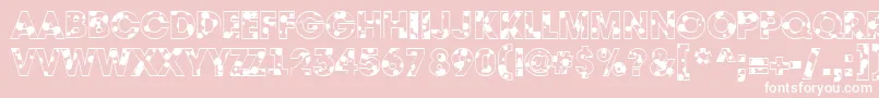 AAvantedrp Font – White Fonts on Pink Background