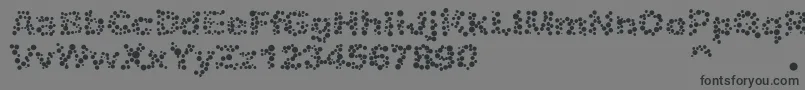 フォントAlphabet05 – 黒い文字の灰色の背景