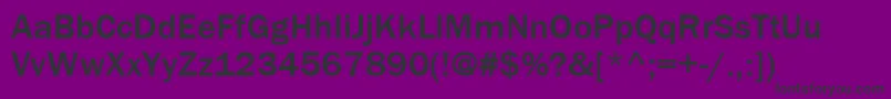 ItcFranklinGothicLtMedium Font – Black Fonts on Purple Background