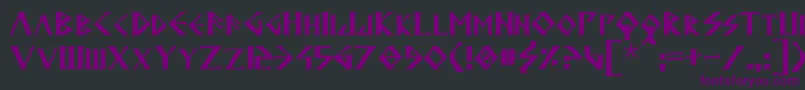 Anglodavek Font – Purple Fonts on Black Background