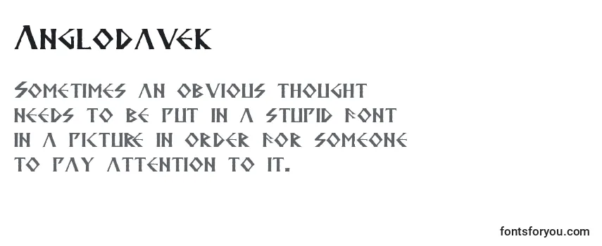 Review of the Anglodavek Font