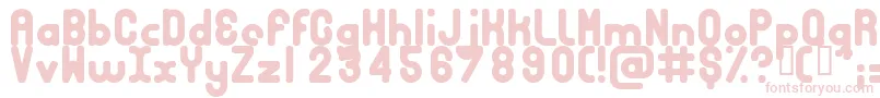 Bubbcrg Font – Pink Fonts on White Background
