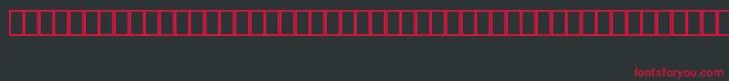 フォントMalikLightBt – 黒い背景に赤い文字