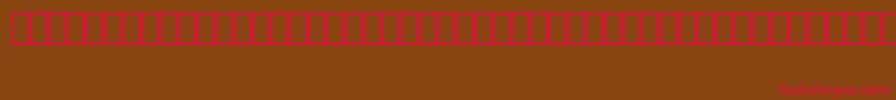 フォントMalikLightBt – 赤い文字が茶色の背景にあります。