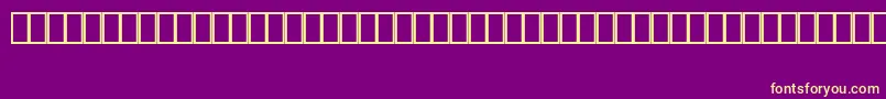 MalikLightBt-Schriftart – Gelbe Schriften auf violettem Hintergrund