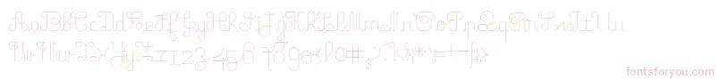 FamilyTree Font – Pink Fonts on White Background