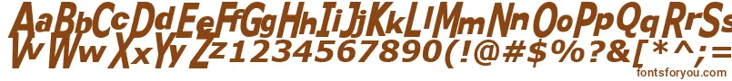 Kittykatt Font – Brown Fonts on White Background