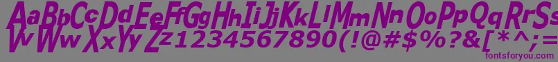 Kittykatt Font – Purple Fonts on Gray Background