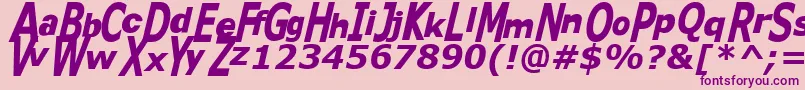 Kittykatt Font – Purple Fonts on Pink Background