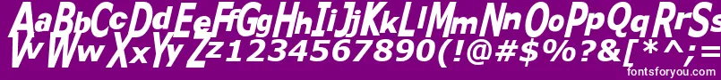 Kittykatt Font – White Fonts on Purple Background