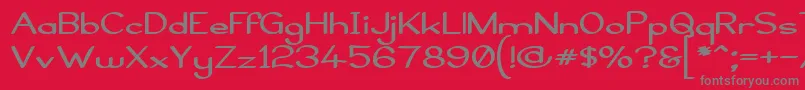 ElfarNormalBoldG98 Font – Gray Fonts on Red Background