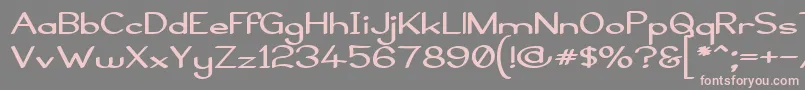 ElfarNormalBoldG98 Font – Pink Fonts on Gray Background