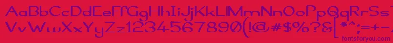 ElfarNormalBoldG98 Font – Purple Fonts on Red Background