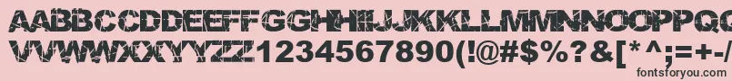 SkratchPunk Font – Black Fonts on Pink Background