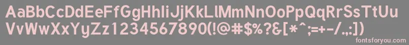 TuffyBold Font – Pink Fonts on Gray Background