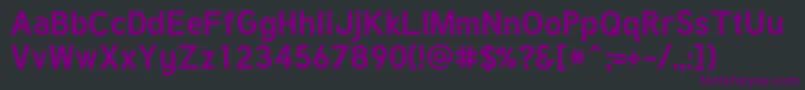 TuffyBold Font – Purple Fonts on Black Background