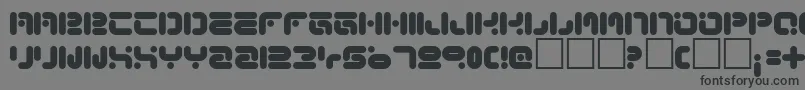 Funknus-fontti – mustat fontit harmaalla taustalla