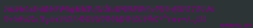 PfamateurLineshadow Font – Purple Fonts on Black Background