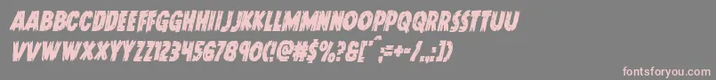 Doktermonstrocondital Font – Pink Fonts on Gray Background