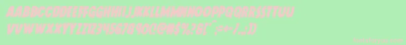 Doktermonstrocondital Font – Pink Fonts on Green Background