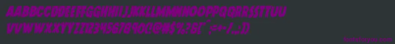 Doktermonstrocondital Font – Purple Fonts on Black Background