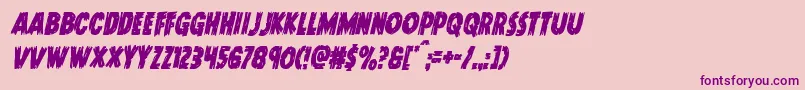 Doktermonstrocondital Font – Purple Fonts on Pink Background