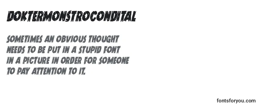 Review of the Doktermonstrocondital Font