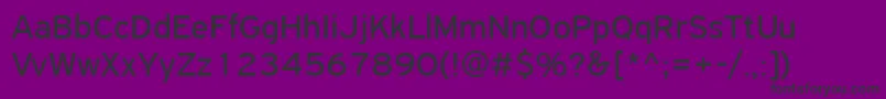 Fonte PfhighwaysansproRegular – fontes pretas em um fundo violeta