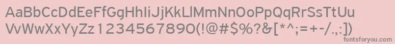 PfhighwaysansproRegular Font – Gray Fonts on Pink Background
